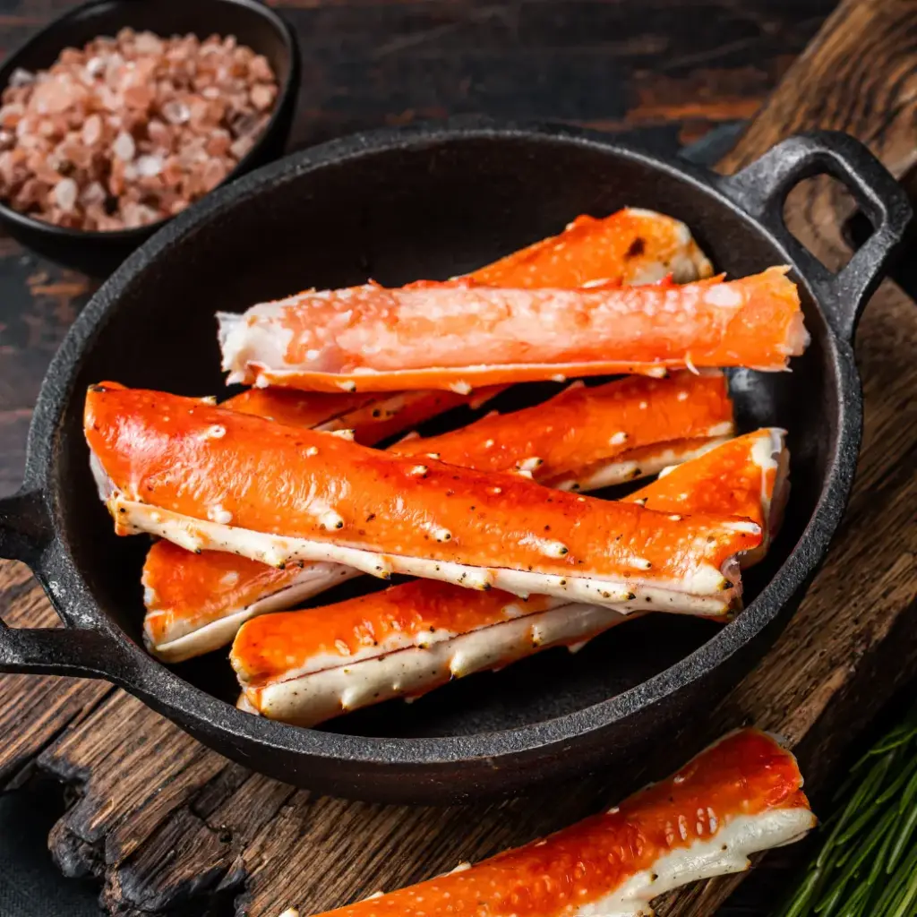 Boiled Alaskan King Crab Leg (Merus Section) 4L 7-8"(6pc/1kg/bag)
