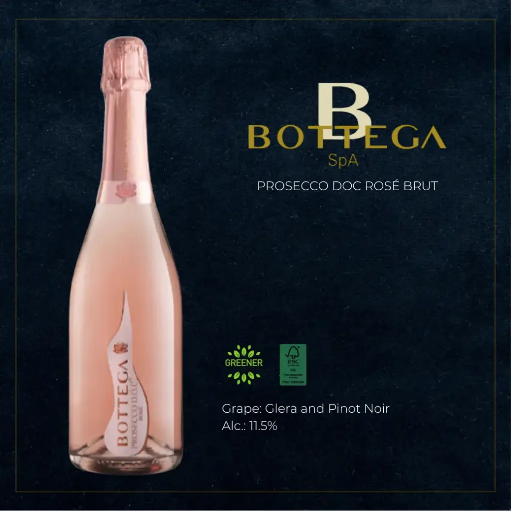 [BEV010] Bottega - Prosecco DOC Rosé Brut
