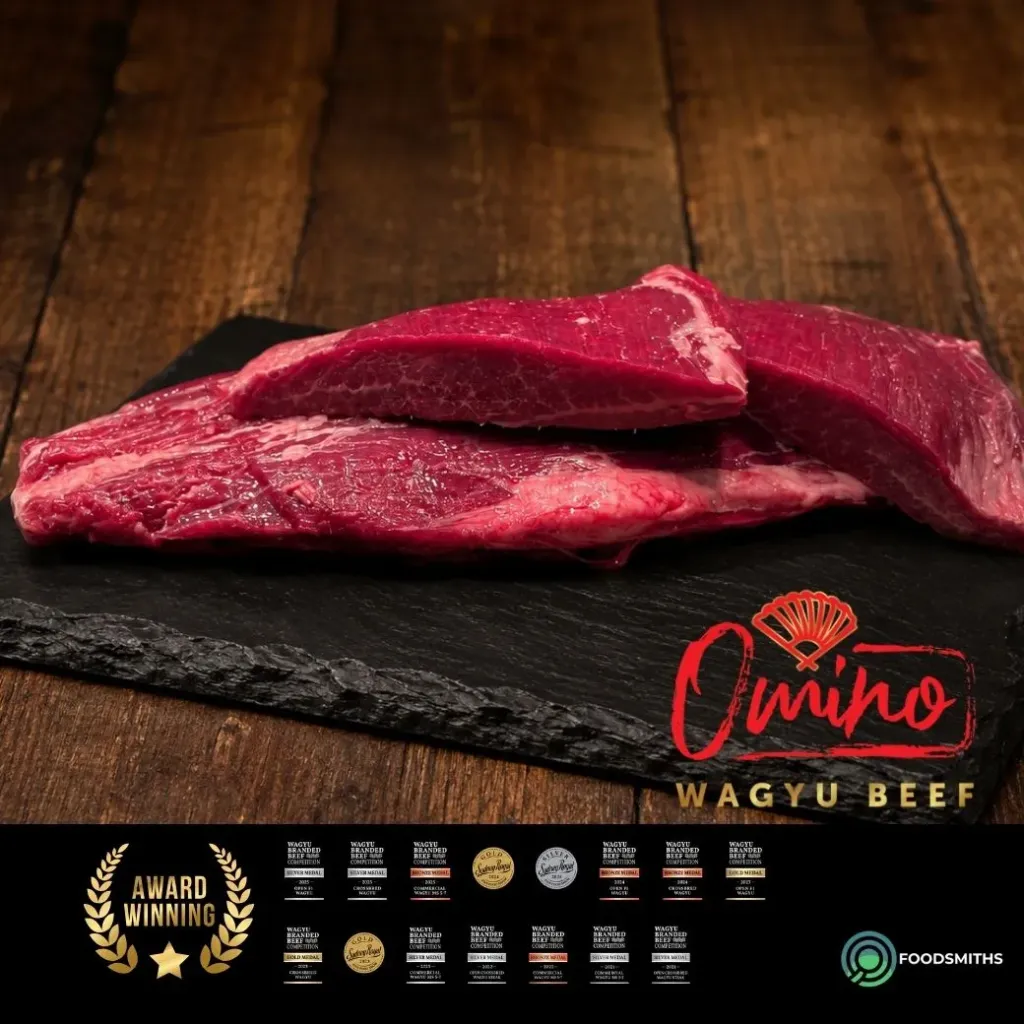 Omino Australian Wagyu Flank Steak MB6-7 Portion Cut