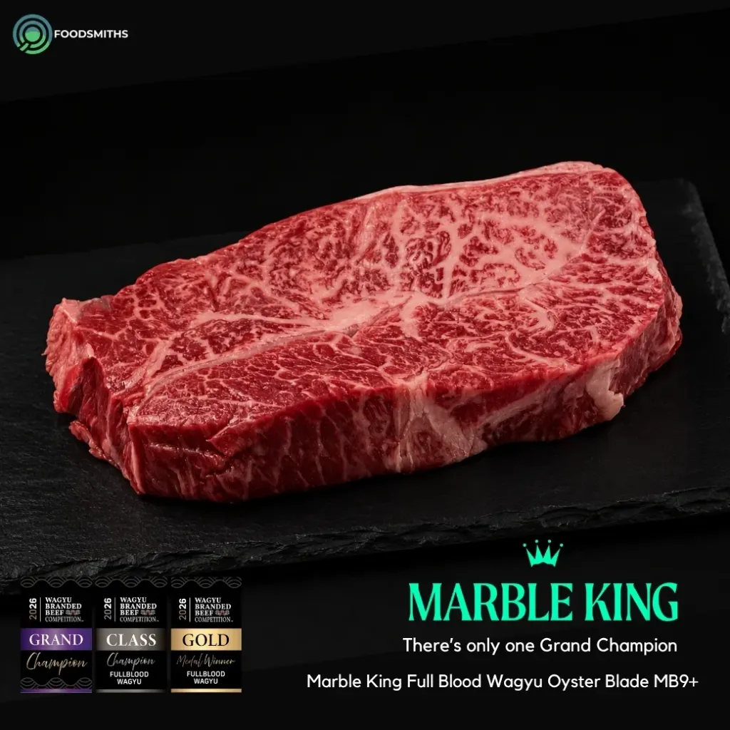 [BA083102] Marble King Full Blood Wagyu Oysterblade MB9+ Steak (141 - 160g)