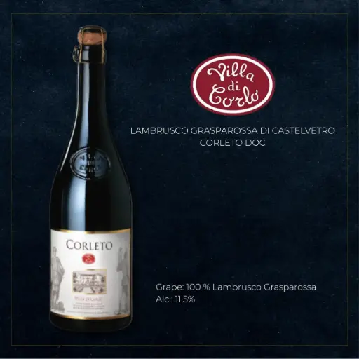 [BEV029] Villa di Corlo - Lambrusco Grasparossa di Castelvetro Corleto DOC